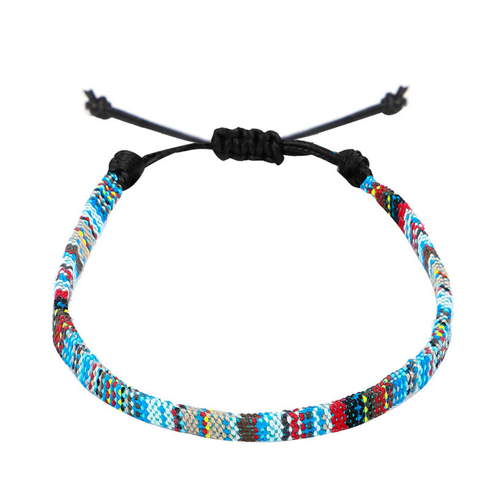 Hand Woven Rainbow Anklet