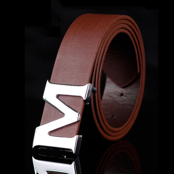 Smooth Buckle Casual Belt