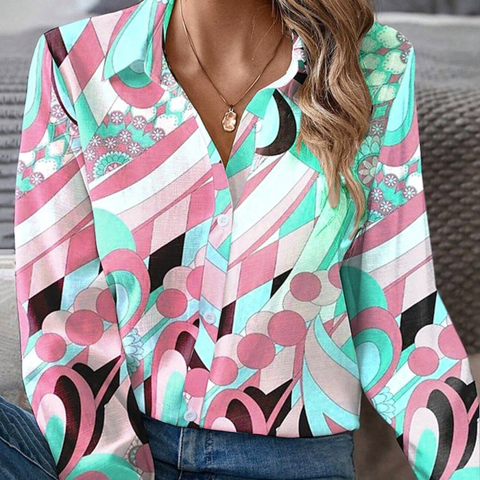 Geometric Printed Top