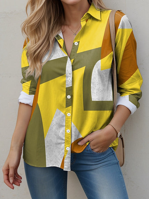 Geometric Printed Top