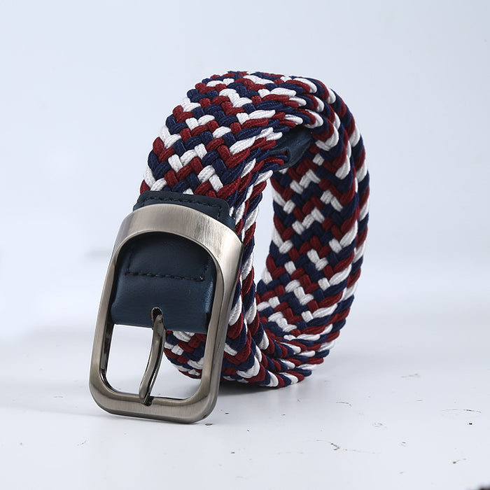 Woven Canvas Elastic Belt