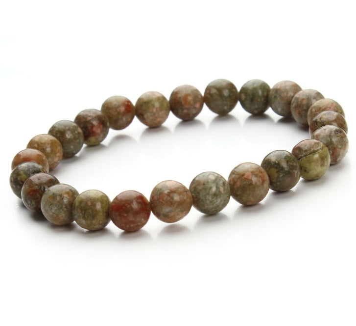 Sandstone Round Bead Bracelet