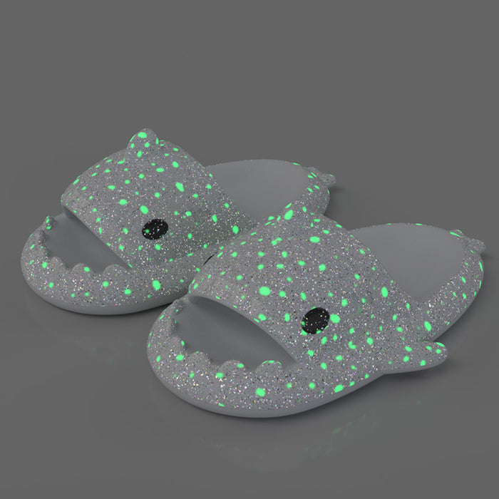 Shark Slippers With Starry Night