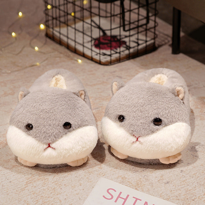 Shark Heel Cotton Slippers Winter Slippers