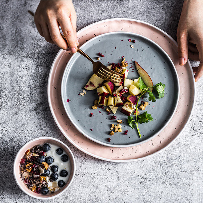 European style ceramic steak Dish