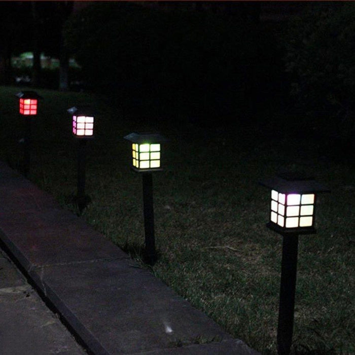 Solar Square Lawn Light