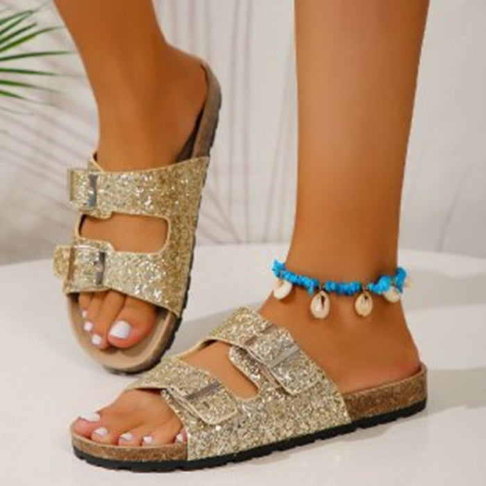 Double Buckle Sandals