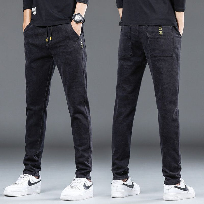 Denim Stretch Casual Trousers