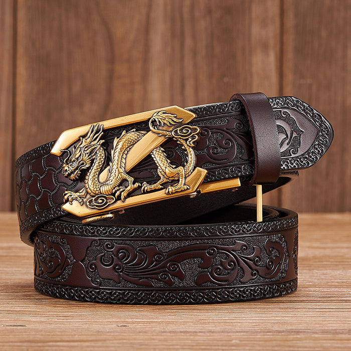 Leather Embossed Belt