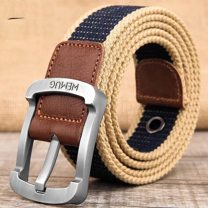 Pin Buckle Canvas Belt