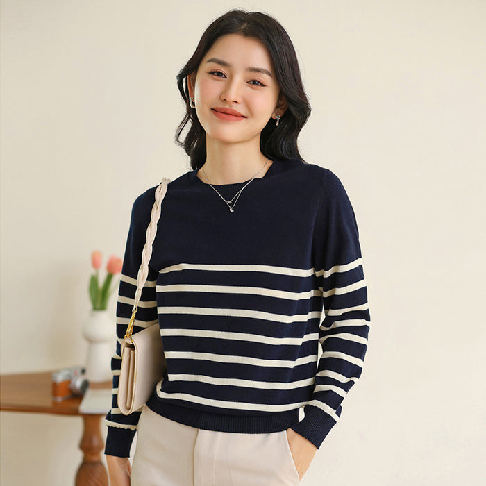 Striped Cotton Sweater