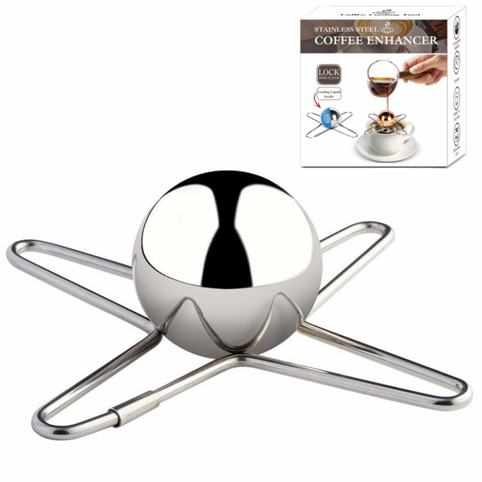 Stainless Steel Bracket Round Spherical Coffee Drink Cooling Tool