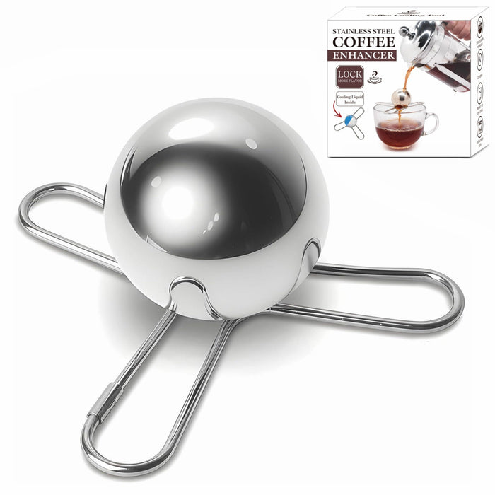 Stainless Steel Bracket Round Spherical Coffee Drink Cooling Tool