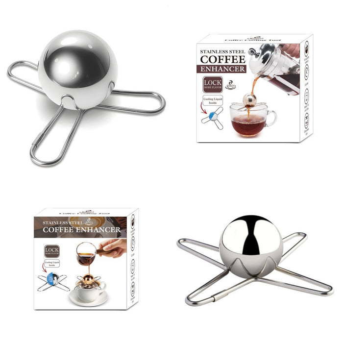 Stainless Steel Bracket Round Spherical Coffee Drink Cooling Tool