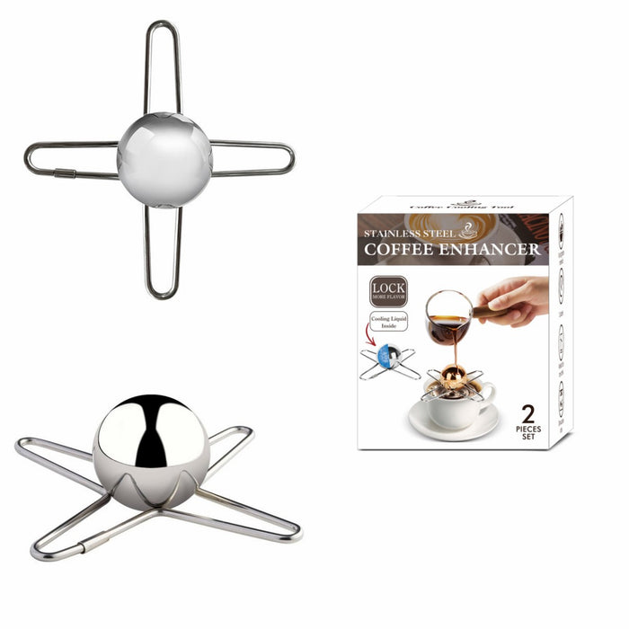 Stainless Steel Bracket Round Spherical Coffee Drink Cooling Tool