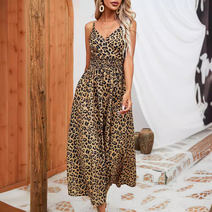 Leopard Print Sling Dress