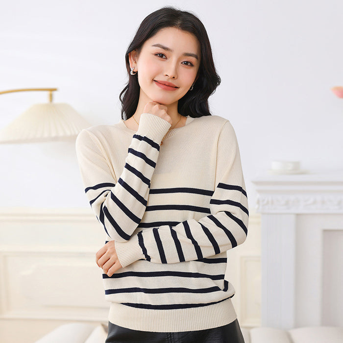 Striped Cotton Sweater