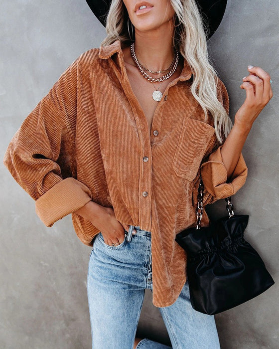 Corduroy Casual Shirt