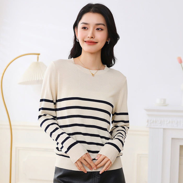 Striped Cotton Sweater