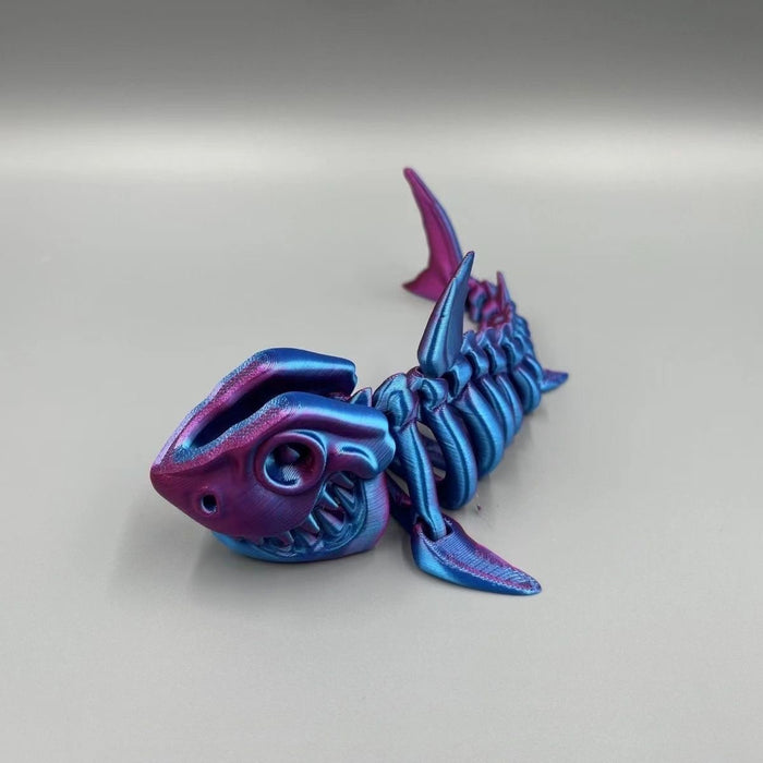 3D Printing Shark Whole Body Movable Joint Creative Toy Decoration