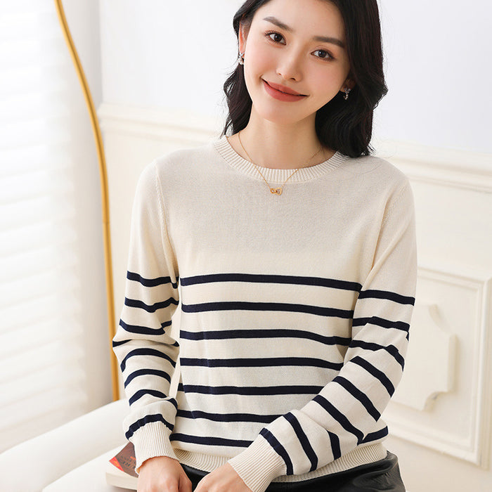 Striped Cotton Sweater