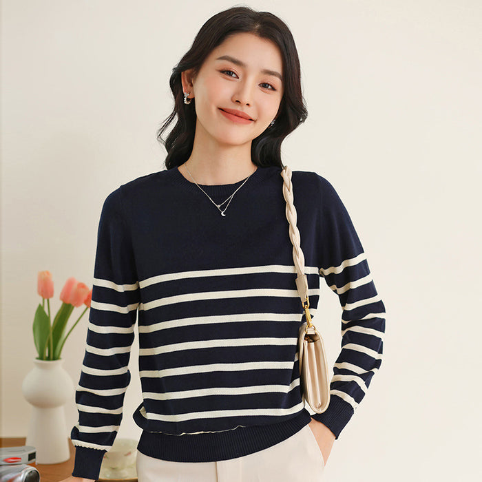 Striped Cotton Sweater