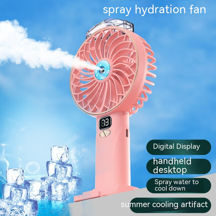 Spray Handheld Digital Fan