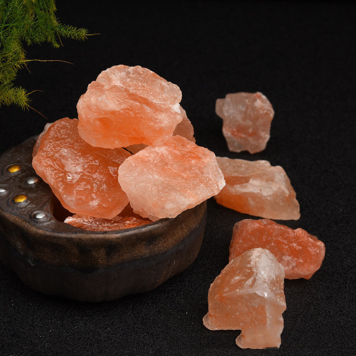 Orange Salt Rough Stone Crystal Aromatherapy Decoration