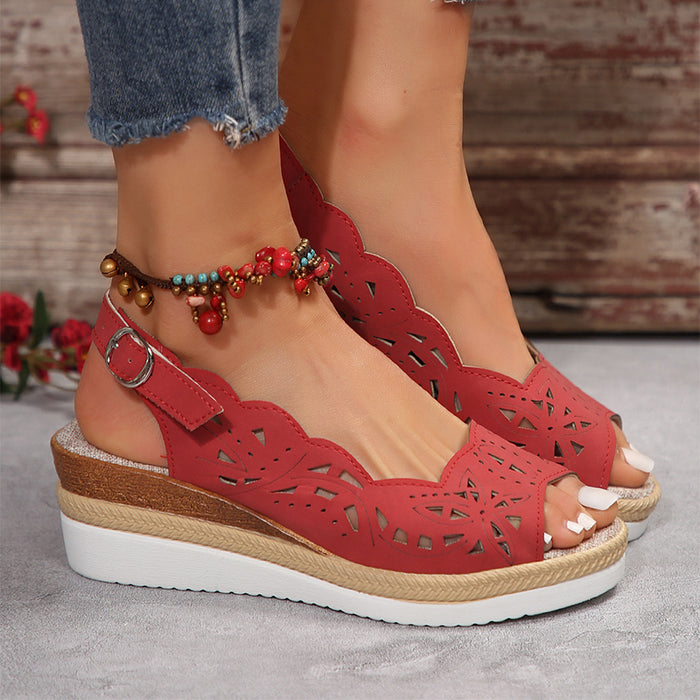 Thick-soled Wedge Sandals