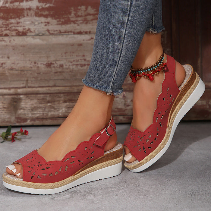 Thick-soled Wedge Sandals