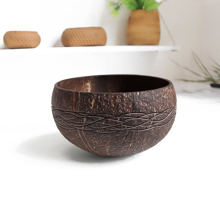 Natural coconut shell tableware rice bowl