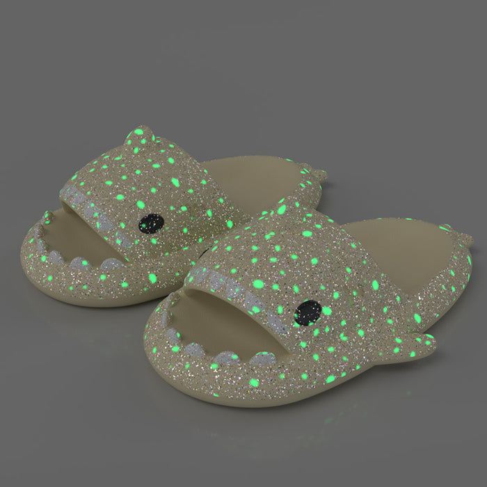Shark Slippers With Starry Night