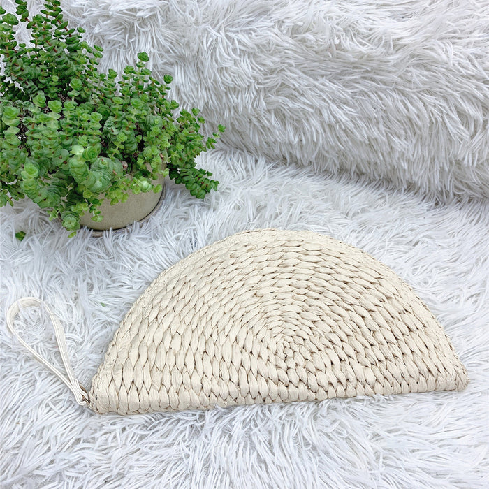Women's Summer Straw Woven Paper Embryo Holding Straw Bag