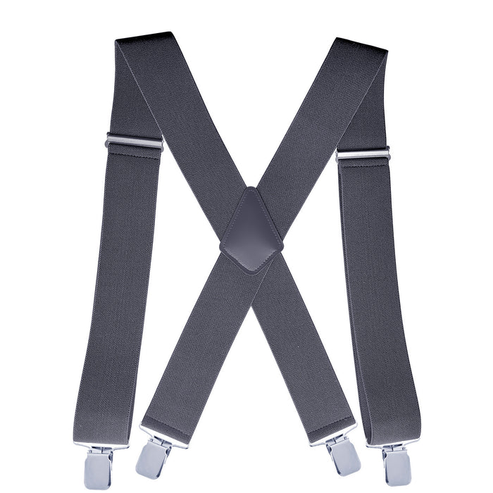 4-clip Wide Elastic Suspenders