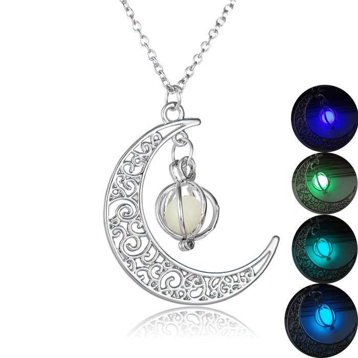 Natural Glowing Stone Necklace