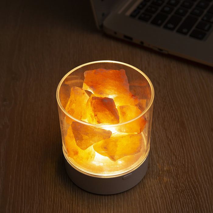 Goblet Of Crystal Salt Lamp Led Wireless