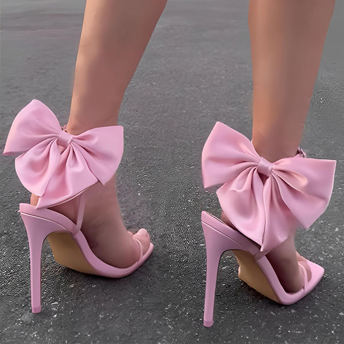 Sandals With Back Bow