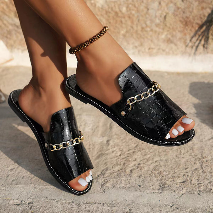 Chain Pattern Sandals