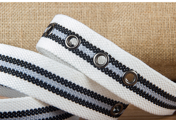 Pin Buckle Canvas Belt