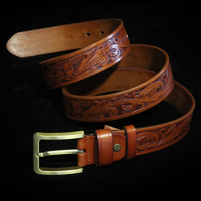 Vintage Carved Belt