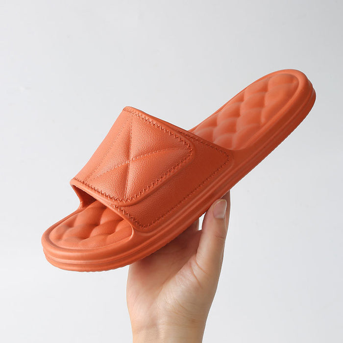 Summer Slippers Plaid Design