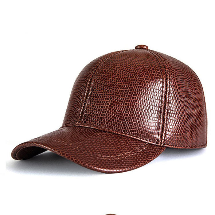 Leather Baseball Cap