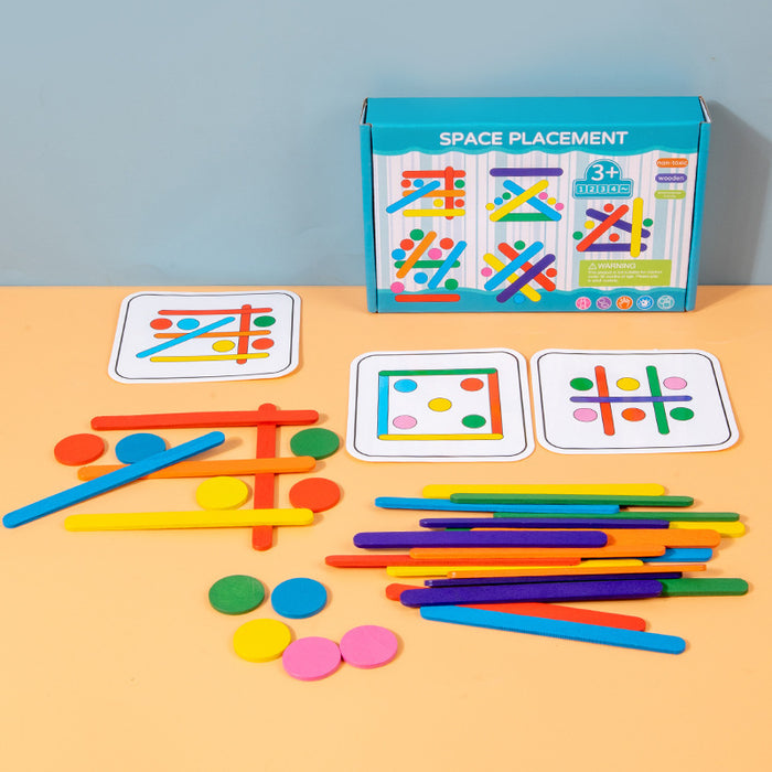 Rainbow Stick Early Education Thinking Puzzle Toy Children's Mathematics