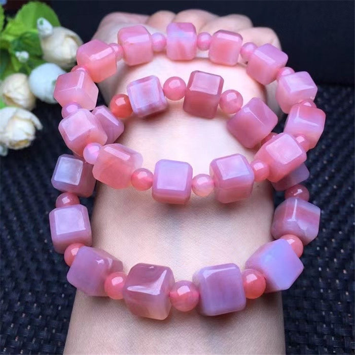 Crystal Natural Powder Salt Source Agate Bracelet Jewelry Bracelet