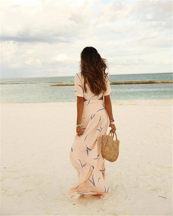 Bohemian Print Long Skirt Beach Dress