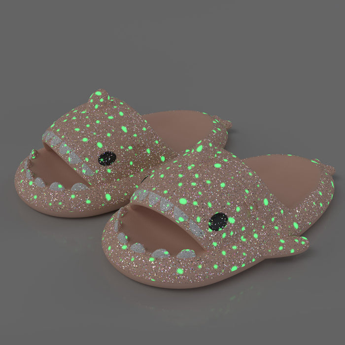 Shark Slippers With Starry Night