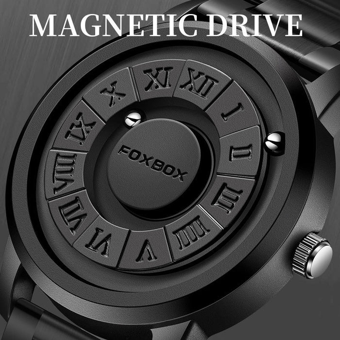 Lige Cool Magnetic Suspension Watch Men's Black Technology Creative Personality