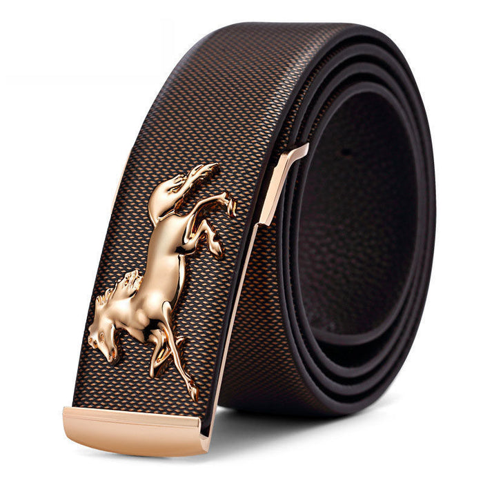 3D Golden Horse Belt