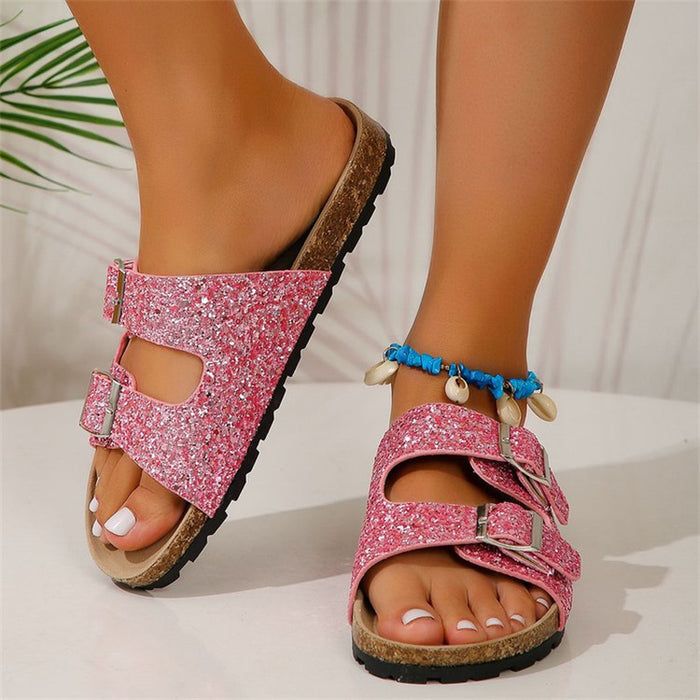 Double Buckle Sandals