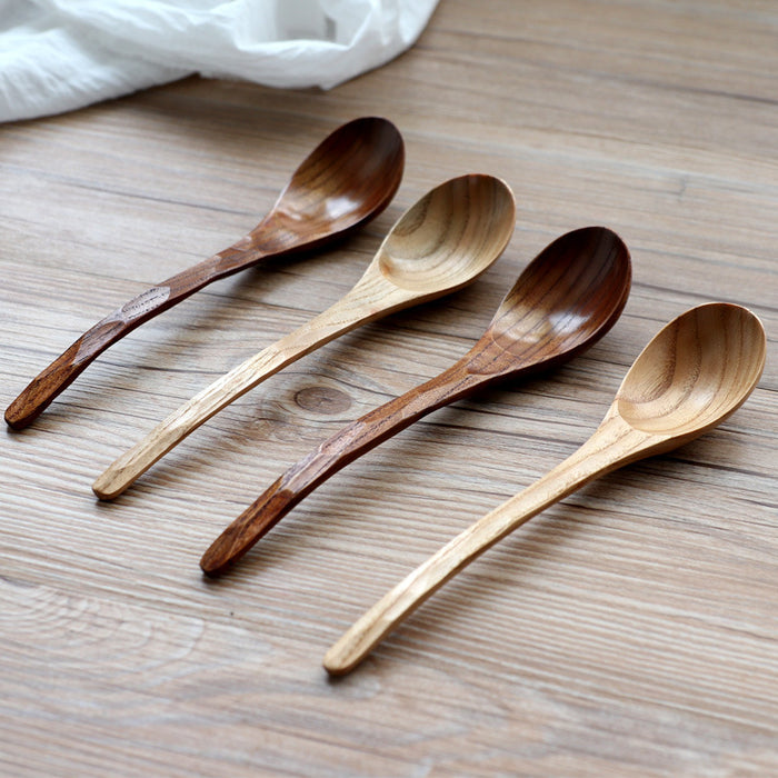 Hammered Wooden Curved Spoon